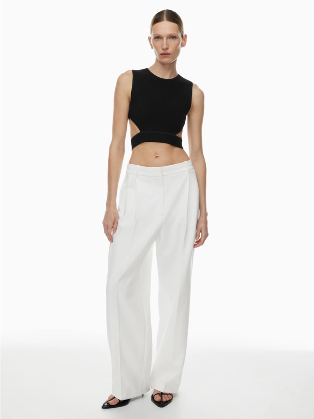 Babaton Aritzia Sculpt Knit Orchestrate Cut-Out Tank Top - Picture 2 of 7